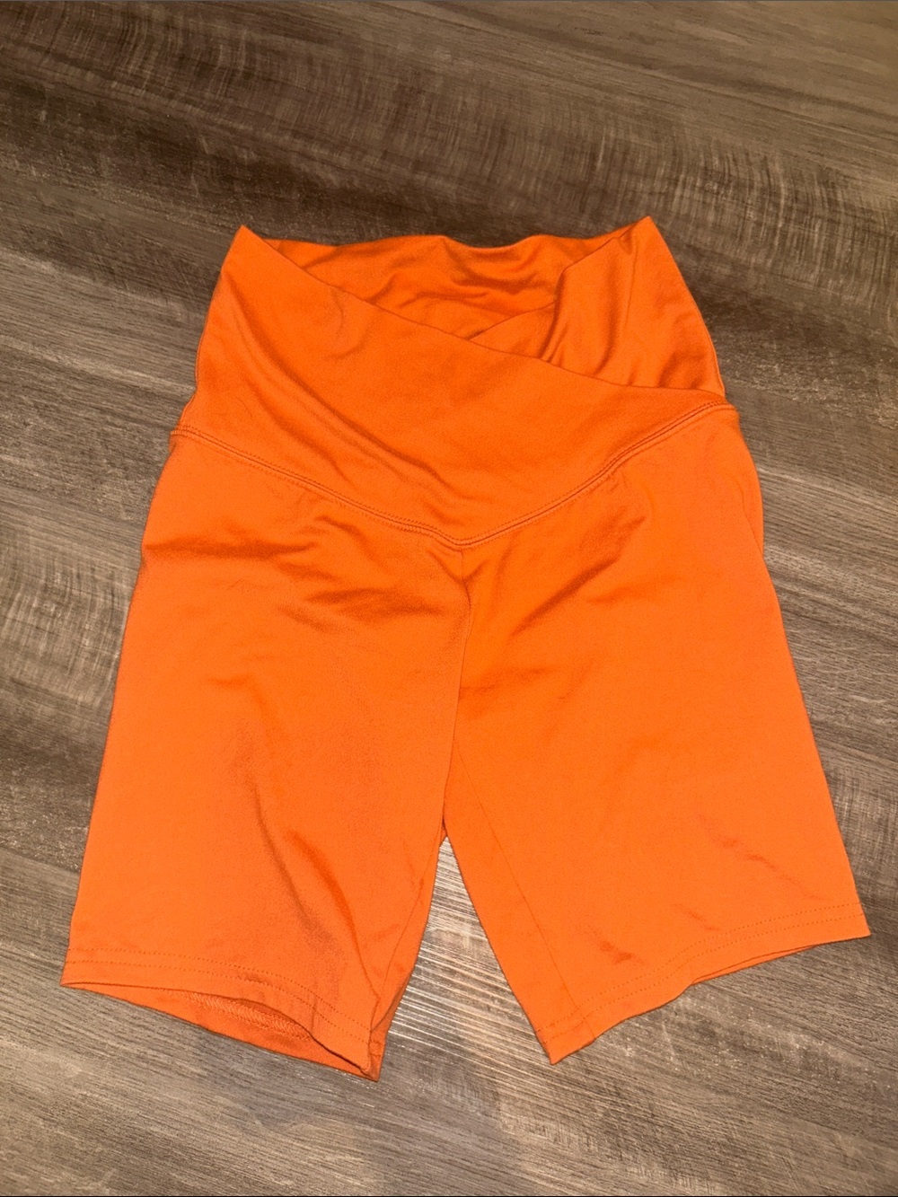 wild fable Orange Crossover ButterBliss Bike Shorts